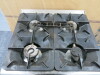 Angelopo 4 Burner Gas Range on Mobile Stainless Steel Base with Shelf Under. Size H95cm x W70cm x D75cm. NOT VAT ON LOT. - 3