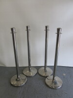 4 x VIP Metal Barrier Posts.