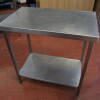 Stainless Steel Prep Table with Shelf Under, Size H89cm x W85cm x D51cm - 2