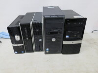 5 x Assorted Pcs to Include: 4 x HP & 1 x Dell for Spares or Repair. HDD Removed.