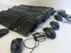 21 x Assorted Wired & Wireless Keyboards & Mouse to Include: 6 x Wired Keyboards, 3 x Wireless Keyboards, 7 x Wired Mouse & 5 x Wireless Mouse. - 3