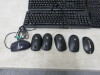 10 x Assorted Wired & Wireless Keyboards & Mouses to Include: 4 x Wired Keyboards, 6 x Wireless Keyboards & 6 x Assorted Mouse (As Viewed/Pictured). - 5