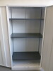 Silverline 2 Door 3 Shelf Metal Cabinet with Key. Size H183 x W92 x D46cm. - 3