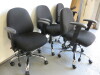 4 x Office Furniture Online Fully Loaded Comfort Ergo 4 Lever Operator Chair with Lumbar Support & Upholstered in Black Sack Cloth. - 2