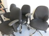 4 x Office Furniture Online Fully Loaded Comfort Ergo 4 Lever Operator Chair with Lumbar Support & Upholstered in Black Sack Cloth. - 3