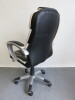 Black & White Faux Leather Executive Office Chair. - 2