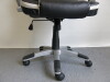 Black & White Faux Leather Executive Office Chair. - 4