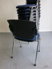 10 x Torasen T5C, Costa Extreme Fabric Stacking Chairs on Chrome Base. - 3