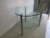 Glass Coffee Table with 3 Layer Design on Metal Frame. Size H40cm x W100cm x D60cm. - 2