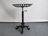 Cast Metal Stool with Tractor Style Seat with Adjustable Height & Foot Rest. - 2