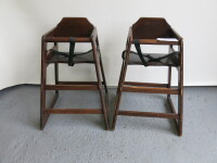 2 x Wooden Children's High Chairs, H78cm.