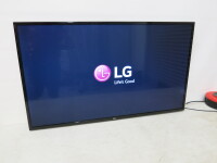LG 49" Ultra HD TV, Model 49LH590V. Comes with Remote. NOTE: requires wall bracket/stand.