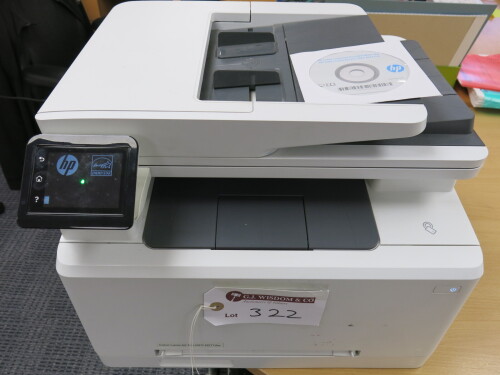 HP Color LaserJet Pro Multi Function Printer, Model M277DW. Comes with Power Supply & CD Disk.