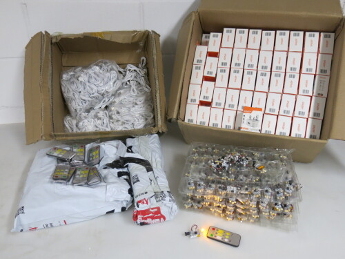 Approx 150 x Sets of Component Remote Controlled LED Colour Changing Lights with Remote, Lead & Speedy Home Charger.