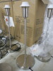 34 x New B&Q Madison 60W Bedside Lamps in Brushed Metal. - 4