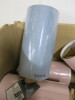16 x Pink & Blue Material George Home Lamp Shades. Size 10" x 5". - 2