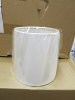 Approx 25 x White Lamp Shades. Size 16cm x 16cm.