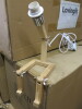 100 x Boxed New 'Robbi' Small Wooden Man Shape Lamp.