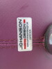 2 x Johanson Design Egg Chairs in Purple Leather on Chrome Swivel Base. - 6