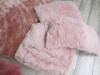 Assortment of Pink Furnishings to Include Sheepskin Rug, 2 x Rugs & Fluffy Bed Set. - 5