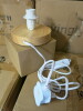48 x Boxed/New 'Scandy' Round Wooden Lamp. Size W12.5cm. - 3