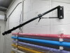Quantity of Assorted Photographic Equipment to Include: 4 x Scissor Light Lifts with Rig, Manfrotto 098B Wall Boom, Tripod in Box, 3 x Rollers with Chain & Brackets and Approx 15 x Assorted Paper Backdrops. - 4