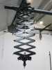 Quantity of Assorted Photographic Equipment to Include: 4 x Scissor Light Lifts with Rig, Manfrotto 098B Wall Boom, Tripod in Box, 3 x Rollers with Chain & Brackets and Approx 15 x Assorted Paper Backdrops. - 9