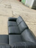 Fitch Right Hand Corner Sofa in Dark Grey Leatherette. Size H82 x L220 x W190 x D86cm. New/Ex Display.&nbsp;NOTE: scuf to side (as viewed/pictured).&nbsp; - 4