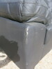 Fitch Right Hand Corner Sofa in Dark Grey Leatherette. Size H82 x L220 x W190 x D86cm. New/Ex Display.&nbsp;NOTE: scuf to side (as viewed/pictured).&nbsp; - 5