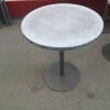 4 x Zinc Topped Cafe Tables on Pedrali Metal Bases. Size DIA 65cm x H76cm - 2