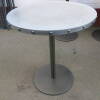 4 x Zinc Topped Cafe Tables on Pedrali Metal Bases. Size DIA 65cm x H76cm - 3