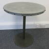4 x Zinc Topped Cafe Tables on Pedrali Metal Bases. Size DIA 65cm x H76cm - 8