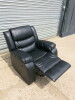 Roma 'Chicago' Black Premium Aire Leather 1 Seater Recliner Chair. Size H96 x W102 x D84cm. Boxed/New, RRP &pound;520.00 - 5