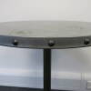 4 x Zinc Topped Cafe Tables on Pedrali Metal Bases. Size DIA 65cm x H76cm - 10