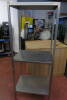 3 Tier Stainless Steel Shelving Unit, Size H193cm x W72cm xD54cm - 5