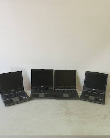 4 x Dell Latitude D410 Laptop Computer 12" Screen…