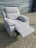 Set of 3 Caro 'Dakota' Silver Fabric Reclining Sofas to Include: 3 Seater, Size H96 x W205 x D85cm, 2 Seater, Size H96 x W150 x D85cm & Single Seater, Size H96 x W95 x D85cm. Boxed/New, RRP &pound;2324.00 - 20