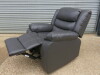 Roma 'Chicago' Grey Premium Aire Leather 1 Seater Recliner Chair. Size H96 x W102 x D84cm. Boxed/New, RRP &pound;520.00 - 3