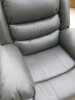 Roma 'Chicago' Grey Premium Aire Leather 1 Seater Recliner Chair. Size H96 x W102 x D84cm. New/Ex-Display, RRP &pound;520.00 - 5