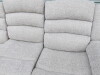 Grey/Beige Fabric 3 Seater Reclining Sofa, Size H96 x W205 x D85cm. Ex Display/New. - 4