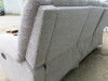 Grey/Beige Fabric 3 Seater Reclining Sofa, Size H96 x W205 x D85cm. Ex Display/New. - 5