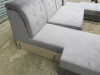 Grey Fabric U Shape Sofa Bed with Quilted Detail & Button Back. 2 Side Ottoman Sections, Centre Sofa Bed Section with Bag of Feet & Fixings. Size H85 x W290 x D170cm. NOTE: missing side arm sections. - 4
