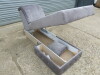 Grey Fabric U Shape Sofa Bed with Quilted Detail & Button Back. 2 Side Ottoman Sections, Centre Sofa Bed Section with Bag of Feet & Fixings. Size H85 x W290 x D170cm. NOTE: missing side arm sections. - 9
