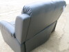 Woodstock Grey Premium Aire Leather 2 Seater Static Sofa, Size H96 x W149 x D84cm. New/Ex Display. - 4