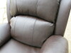 Woodstock Brown Premium Aire Leather Single Seater Recliner, Size H98 x W100 x D87cm. Boxed/New, RRP &pound;599.00 - 5