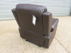 Woodstock Brown Premium Aire Leather Single Seater Recliner, Size H98 x W100 x D87cm. Boxed/New, RRP &pound;599.00 - 4