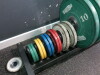 Set of Technogym Urethane Disc Weights with Toast Rack to Include: 2 x 25/20/15/10/5/2.5/2/1.5/1/0.5kg. - 5