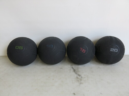 Set of 4 Escape Slamball Medicine Ball to Include: 1 x 20kg, 1 x 15kg, 1 x 10kg, 1 x 5kg.