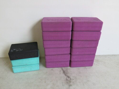15 x Assorted Yoga Blocks to Include: 12 x Escape & 3 Rhino.