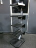 2 x Escape Fitness Rack 5 Gym Stands with Assorted Shelving & Attachments.